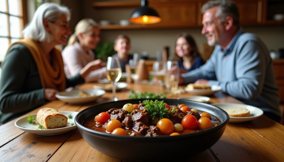 Le bœuf bourguignon revisité : une recette familiale pour des moments conviviaux et chaleureux