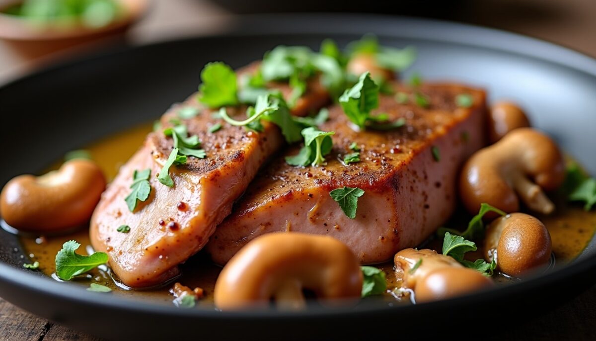 Foie de bœuf poêlé aux champignons sauvages : une explosion de saveurs à déguster en bonne compagnie