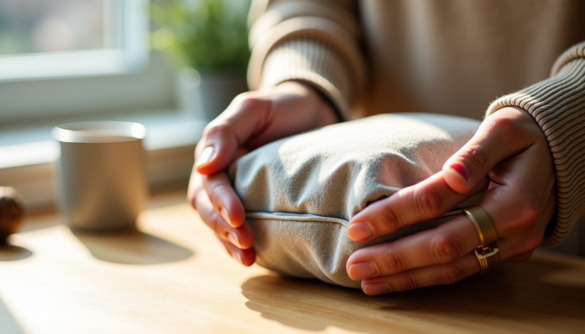 Reconnaître une bouillotte aux graines de qualité : densité et coutures